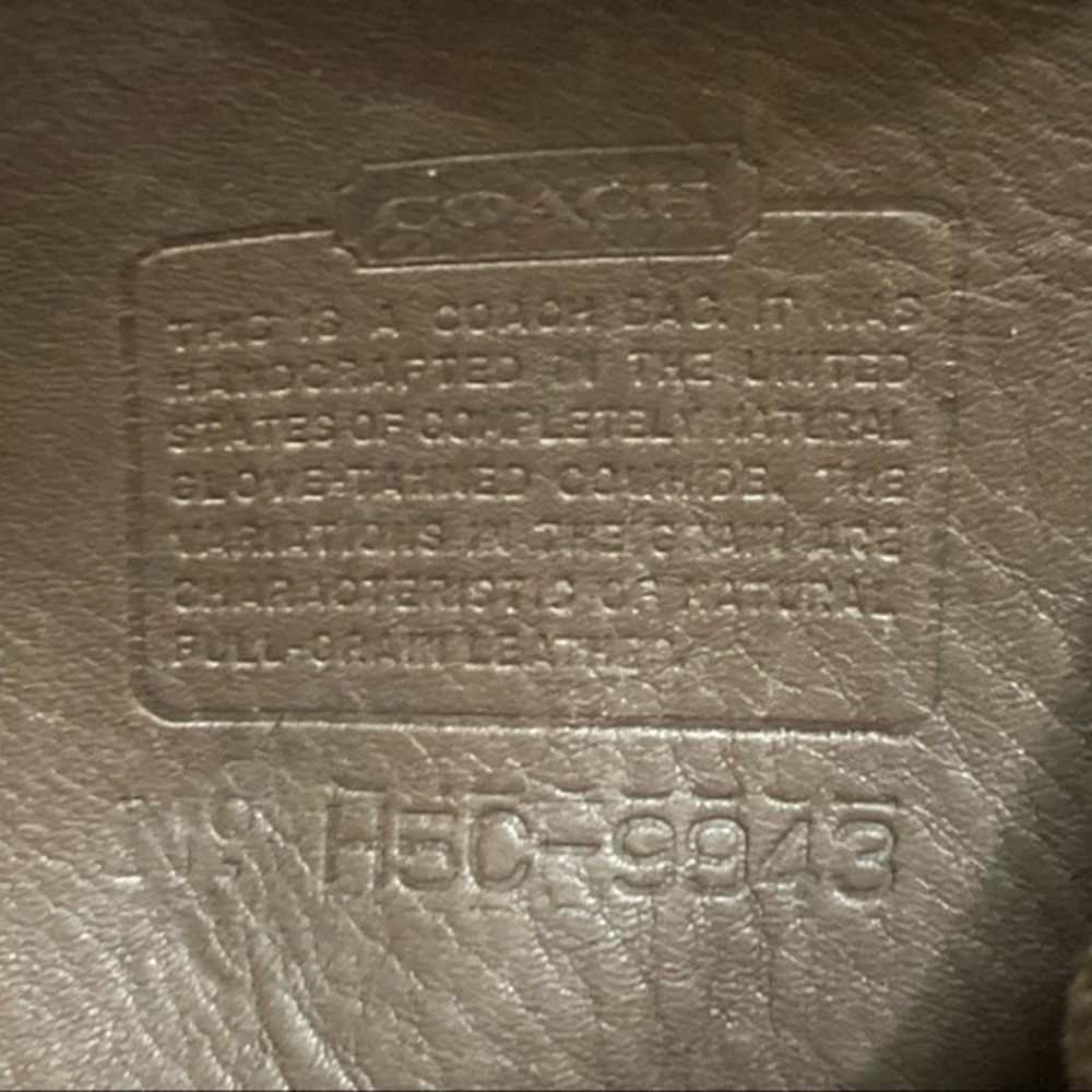 Coach RARE unisex classic backpack 9943 in brown leather putty taupe ? 1995 - Picture 10 of 16